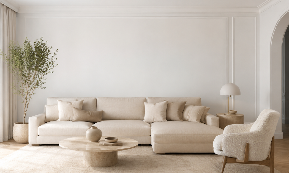 Classic White and Beige