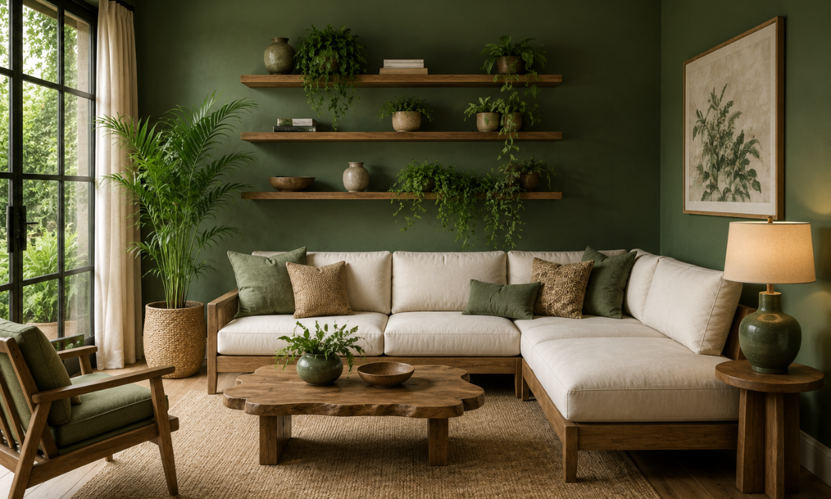 Green and Brown