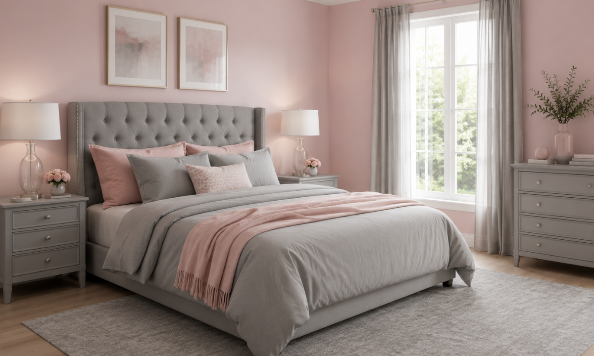 Pastel Pink and Grey