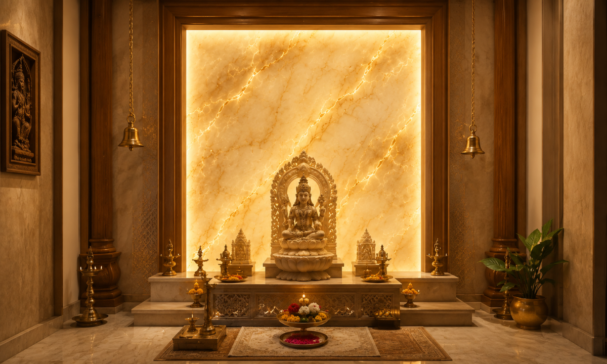 Backlit Faux-Onyx Wall Panels