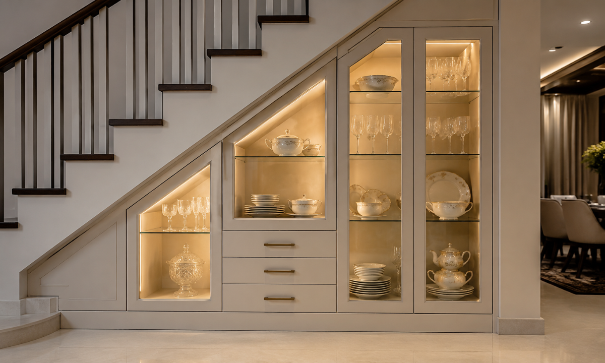 Under-Stair Custom Closets