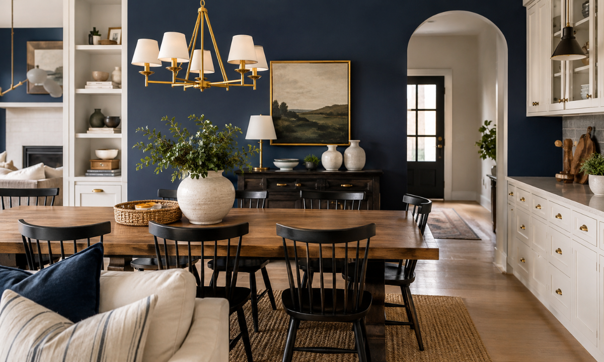 Classic Navy & Crisp Warm White