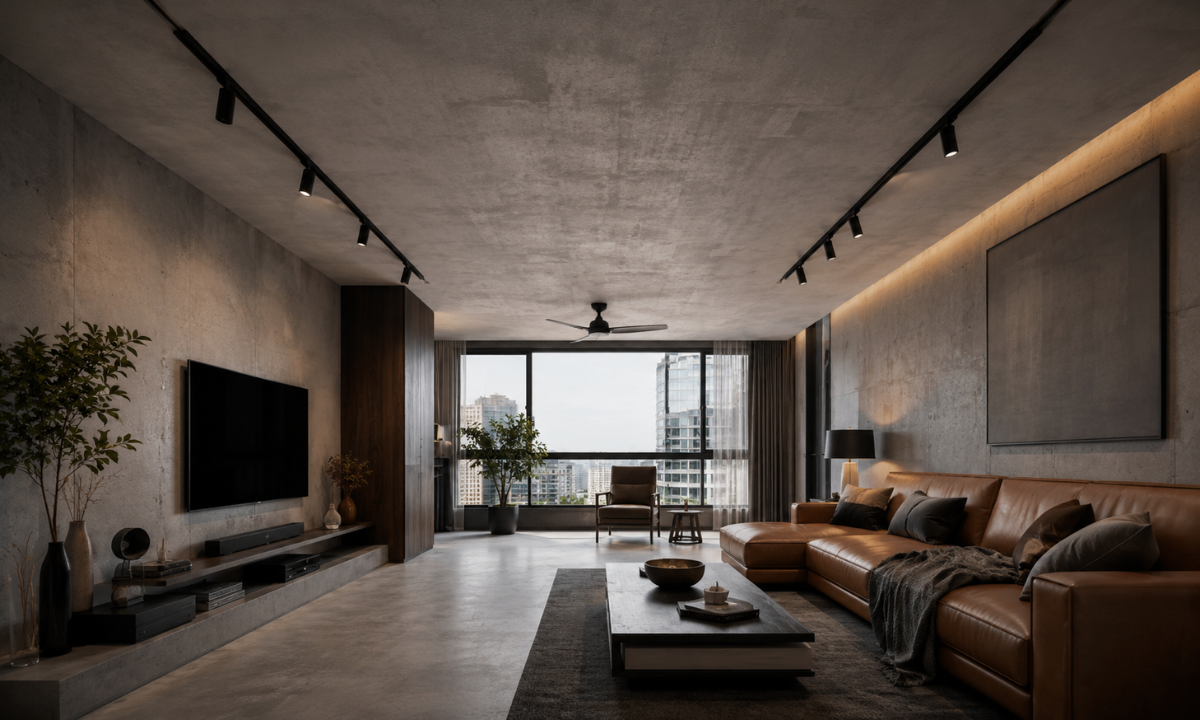 Micro-Cement Ceiling