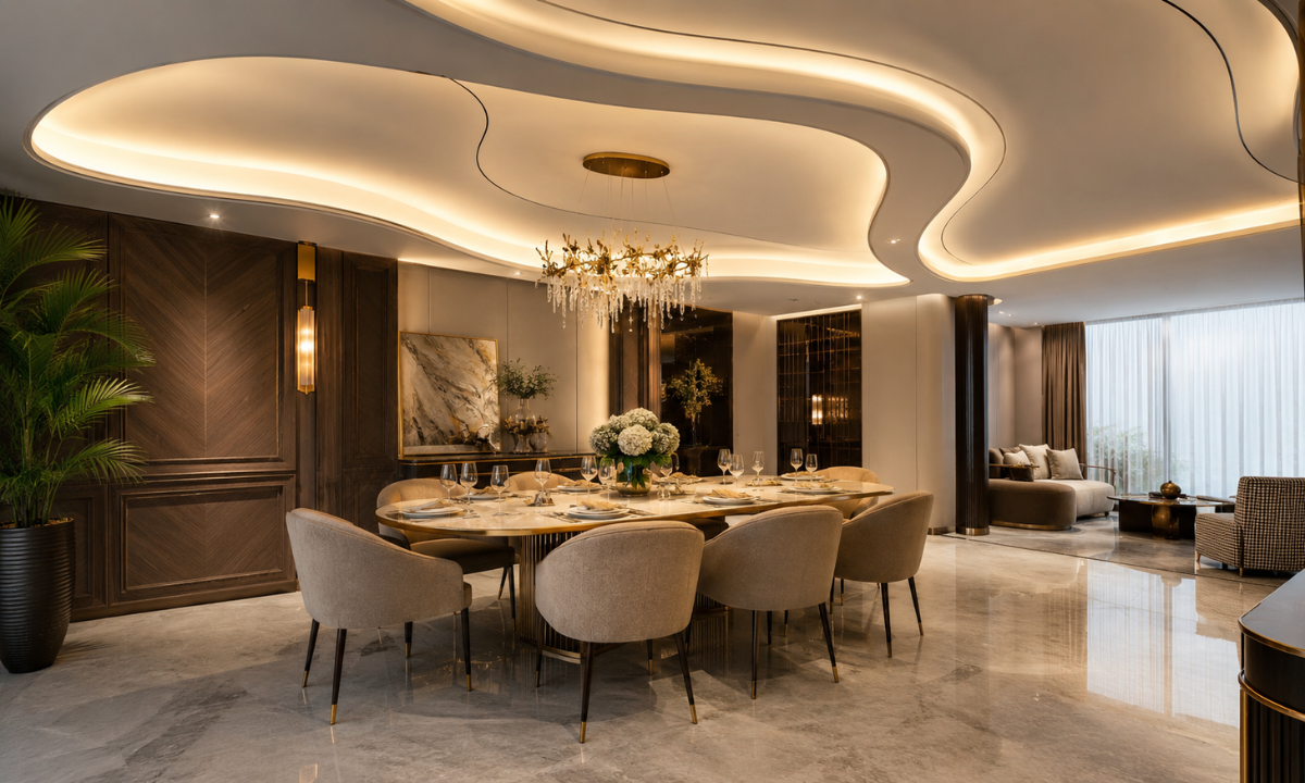 Curved Sculptural Ceiling