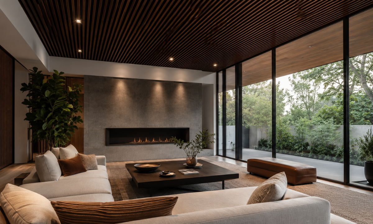 Timber Baffle Ceiling
