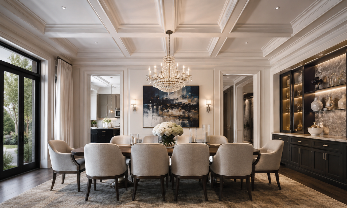 Coffered Grid Ceiling