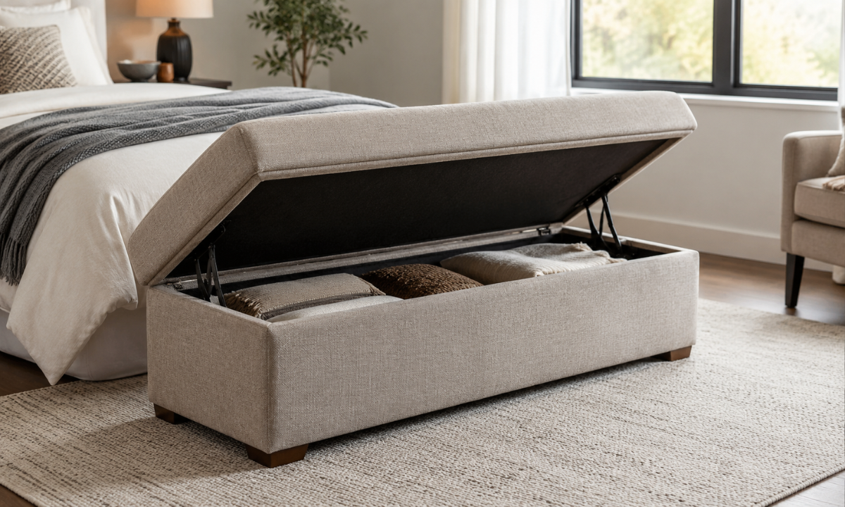 Storage Ottomans & Lift Benches