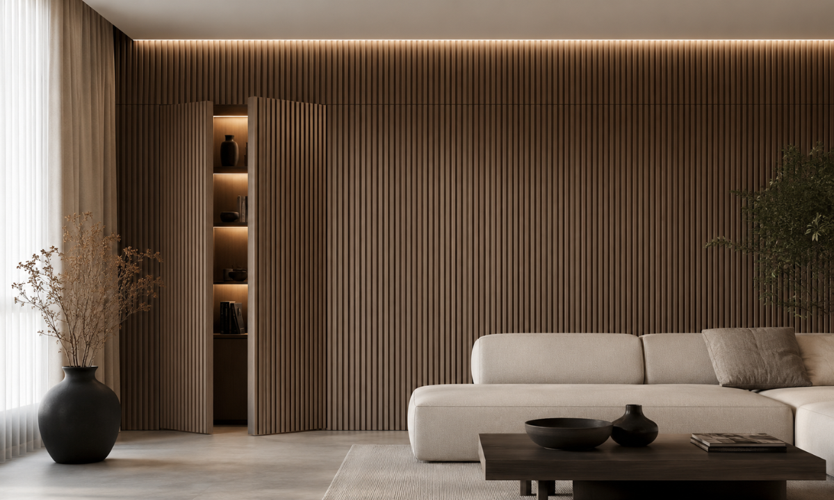 Handleless Wall Storage Panels