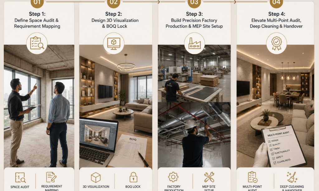 Steps of Turnkey Interiors