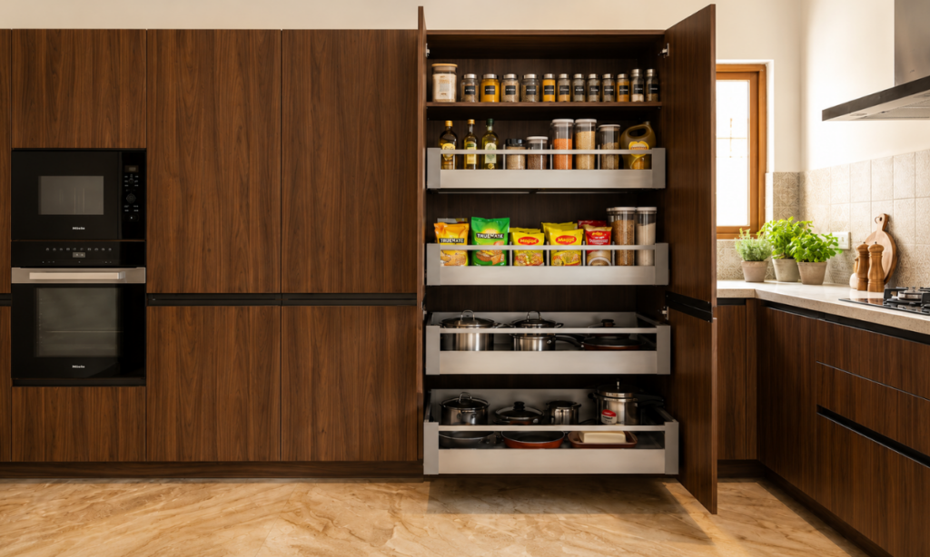Handleless kitchen cabinets with Gola profiles