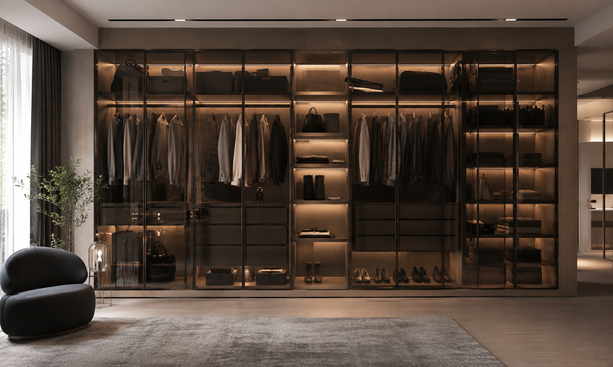 Smoked Glass Wardrobes